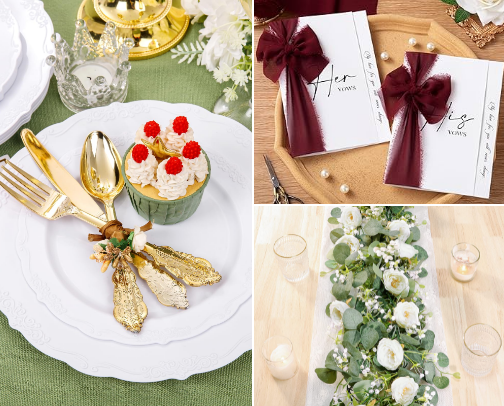 Budget-Friendly Wedding Décor Ideas cover photo collage