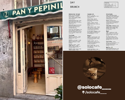 coffee? matcha? brunch? Madrid cover photo collage