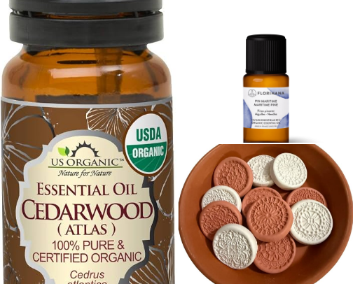 Whispers of the Forest: Aromatherapy & Essential Oils cover photo collage