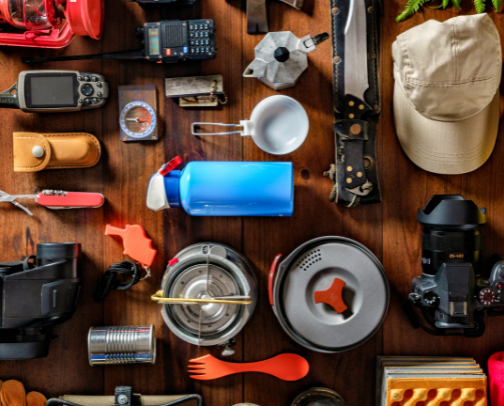 camping cover photo collage