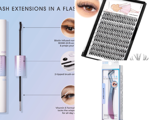 At Home Lash Extensions cover photo collage