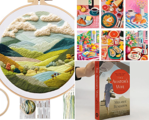 fun hobbies to get away from the screen 🎨 ⋆｡˚ cover photo collage