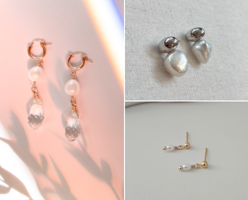 Handmade Bridal Earrings I Found After Rejecting Every Flashy Pair cover photo collage