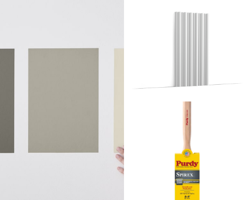 Color Drenching: Paint, Texture & Room Essentials cover photo collage