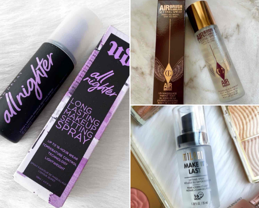 Top 20 Makeup Setting Sprays for All-Day Glam (2025 Picks) ✨ cover photo collage