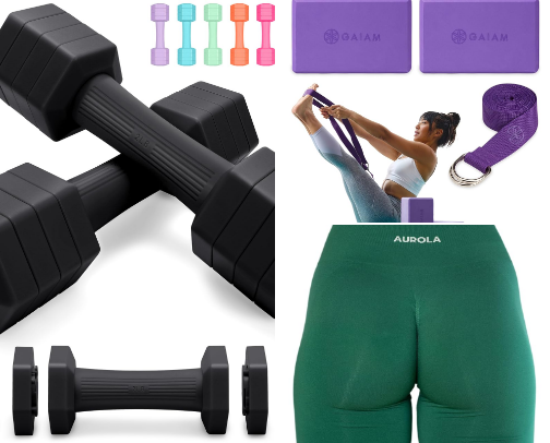 My best workout equipment for home 🏡 cover photo collage