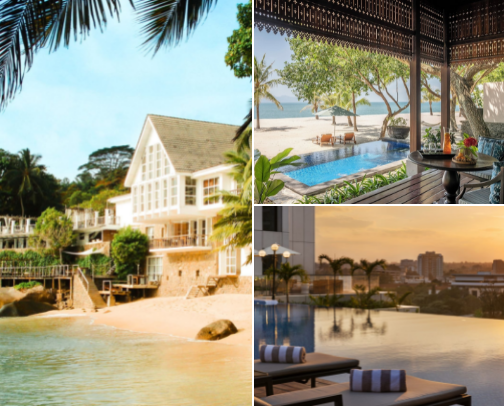 my favorite Hotels that I've stayed in cover photo collage