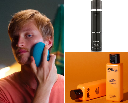 Glow Up Season: Self-Care Essentials for Men cover photo collage