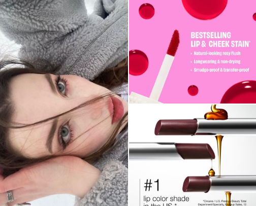 The Perfect "Bitten Lips" Lippies + Blush🩷❤️ cover photo collage