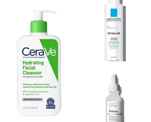 Skincare Products for Combination Skin cover photo collage