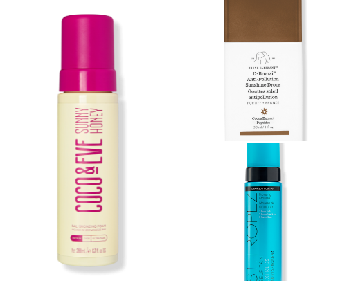 The Fake Tan Everyone's Obsessed With: 15 Cult Self-Tanners, Bronzing Drops & Glow Mousses That Never Go Orange cover photo collage