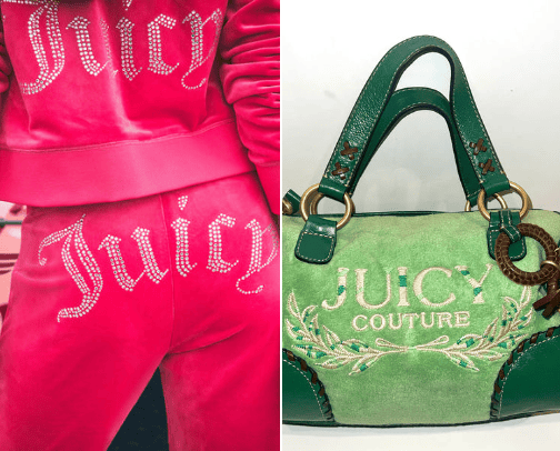Juicy Couture trackset cover photo collage