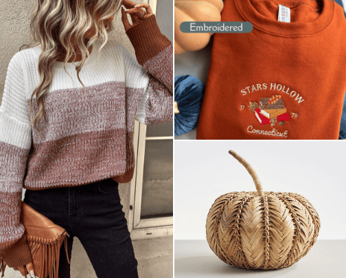 Fall Fashion and Home Decor cover photo collage