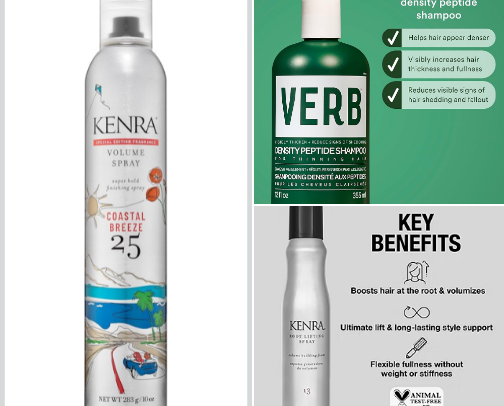 💕 HAIR PRODUCTS that work GREAT 👩🏼‍🦱🪮🎀 cover photo collage