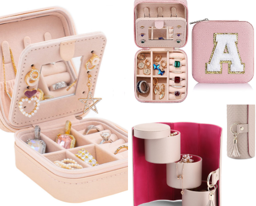 Travel Jewelry Cases cover photo collage