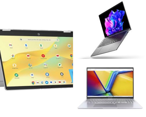 Best Laptops to get Around 500 USD cover photo collage