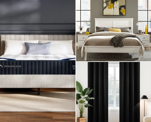 Create your sanctuary bedroom cover photo collage