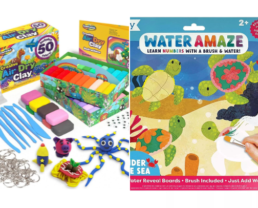 Art supplies for kids cover photo collage