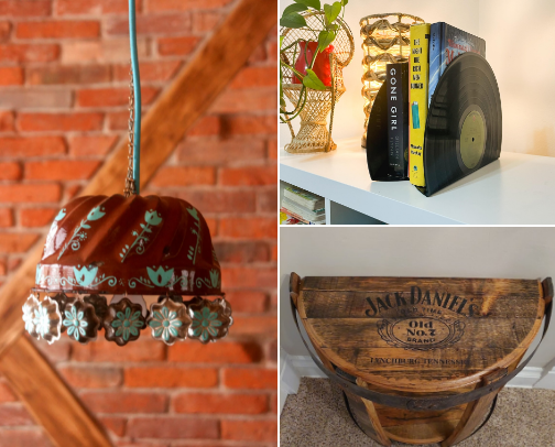 Sustainably Chic: Sweetest Recycled & Repurposed Home Decor Finds cover photo collage