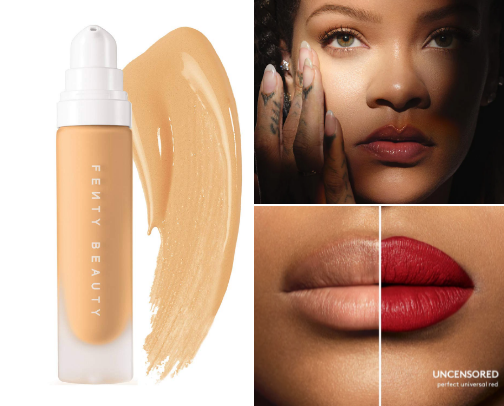 Flawless Fenty Face cover photo collage