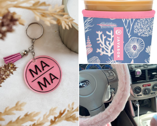 Mom Car Mobile cover photo collage