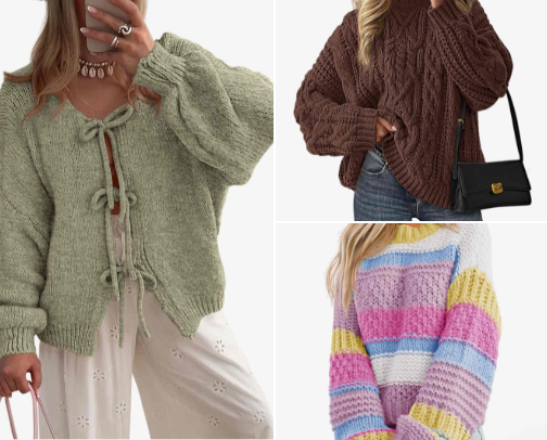 Amazon Sweaters🧣🧥 cover photo collage