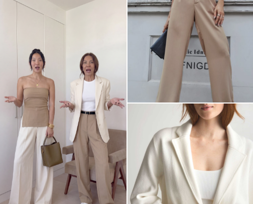 cream + beige cover photo collage