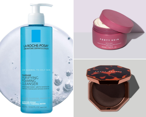 Glowy,clear skin essentials cover photo collage