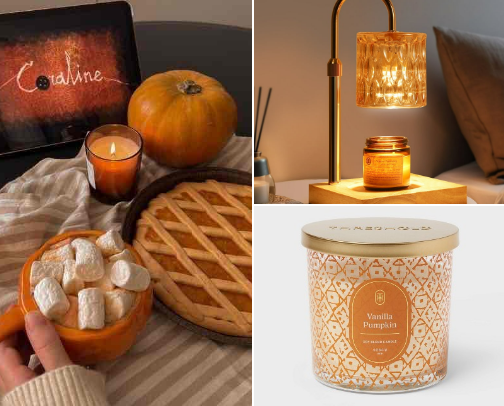 the perfect cozy,fall night necessities 🍂 cover photo collage