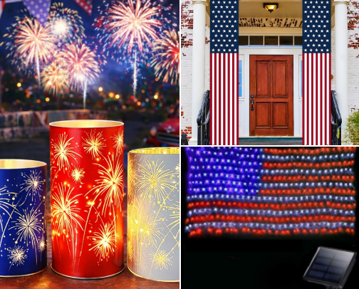4th of July cover photo collage