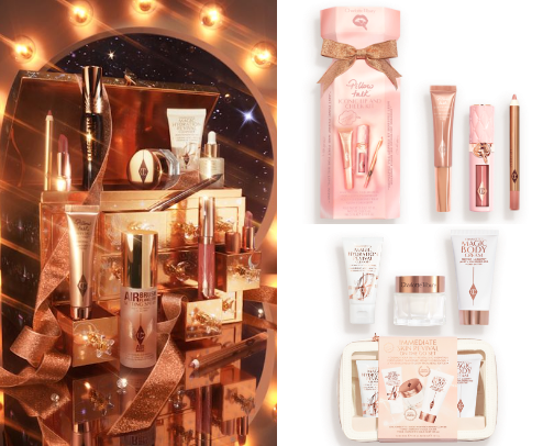 Charlotte Tilbury Holiday Collection Favourites cover photo collage