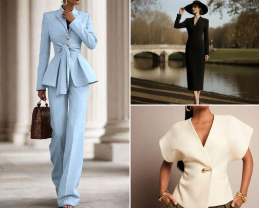 Shein wrap Dress -Zoom ready💻 cover photo collage