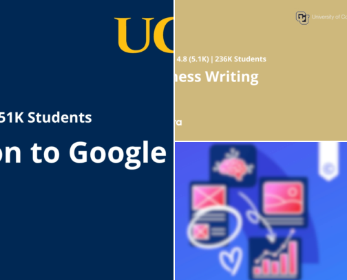 Courses that build remote writing skills cover photo collage