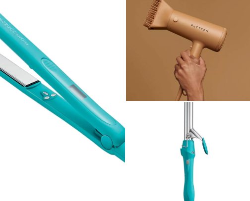 Hair tools cover photo collage