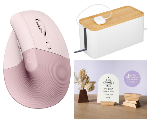 Aesthetic Desk & Creative Setup cover photo collage