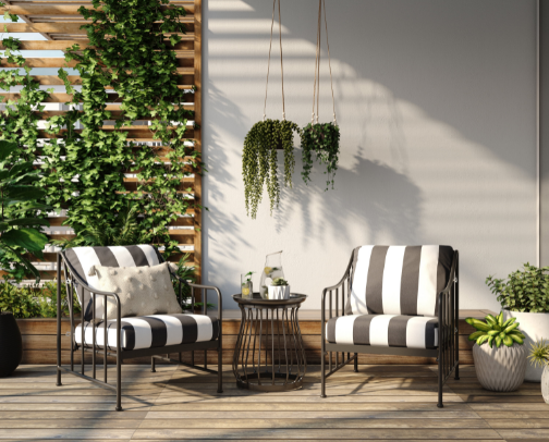 Modern Black & White Patio Ideas That Instantly  Elevate Your Outdoor Space cover photo collage
