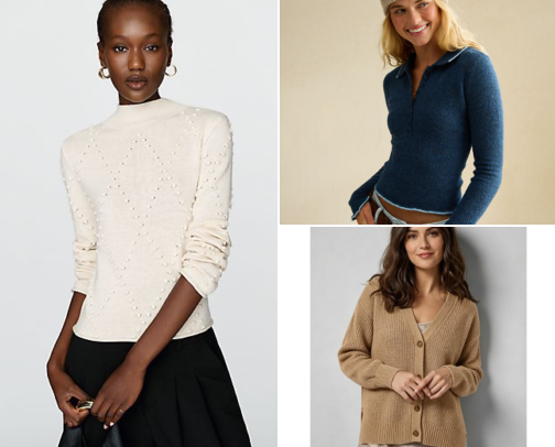 Essential Fall Wardrobe Staples for Women: 15 Textured Knits, Warm Layers and Sporty-Casual Pieces for 2026 cover photo collage