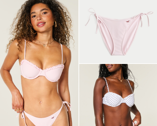 pretty in pink swim cover photo collage