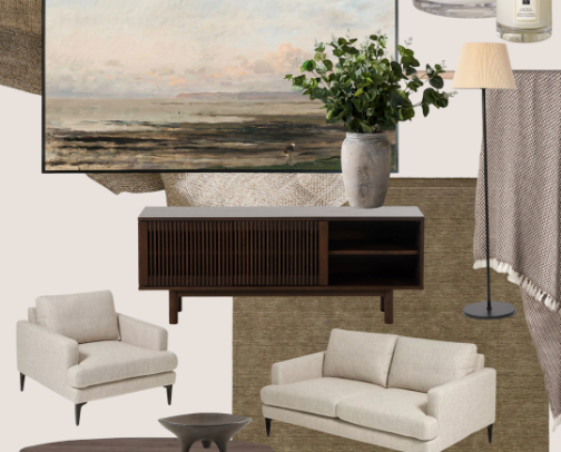 The Edit - Living room refresh for timeless interiors cover photo collage