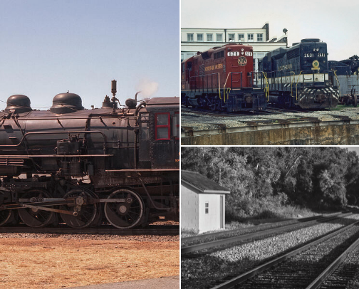 East Coast Railroad Photos cover photo collage