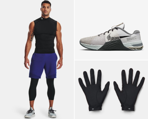 Top must-have workout essentials for men. cover photo collage