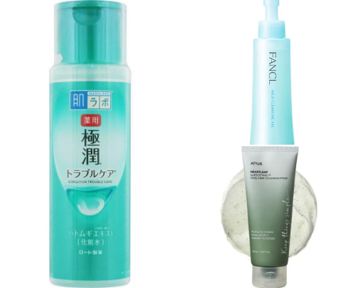 my fav korean skincare as acne prone cover photo collage