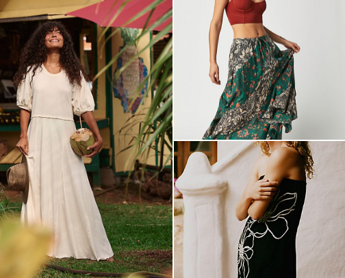 The cutest boho clothes cover photo collage
