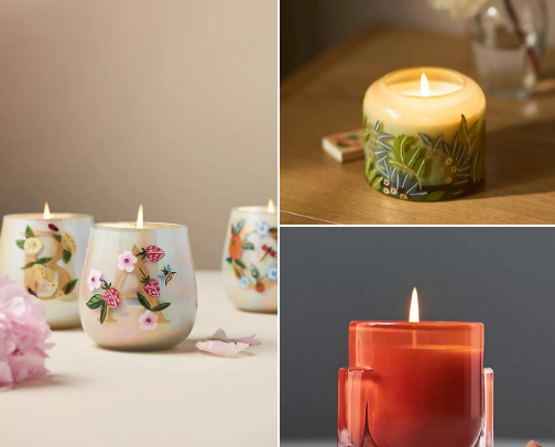 Candles and Decor 🩵 cover photo collage