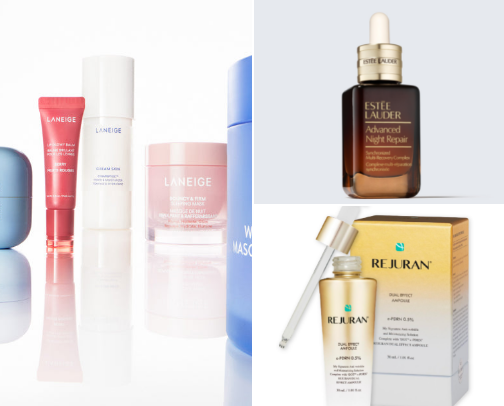 Skincare & Makeup Routine cover photo collage