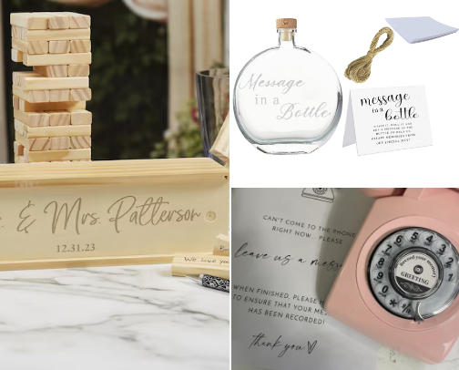 Unique Wedding Guest Book Ideas cover photo collage