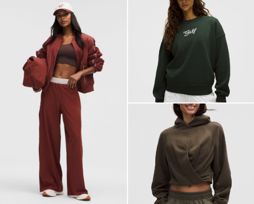 Get cozy this fall with the newest Lululemon products! cover photo collage