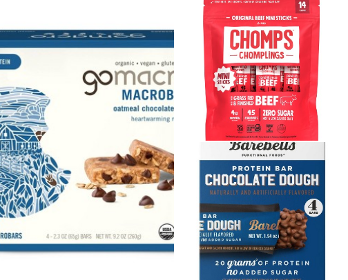On The Go “Healthier” Snacks cover photo collage