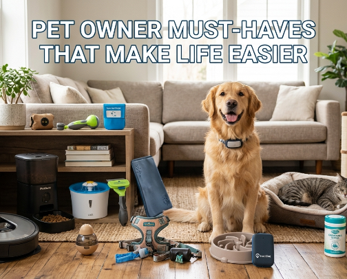 Pet Owner Must-Haves That Make Life Easier cover photo collage