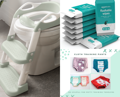 Potty training must haves cover photo collage